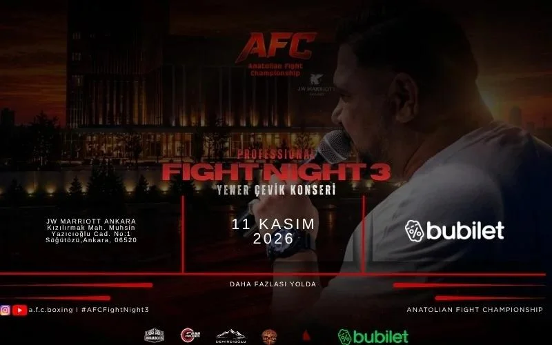 AFC Fight Night 3 (Yener Çevik Açılış Konseri)