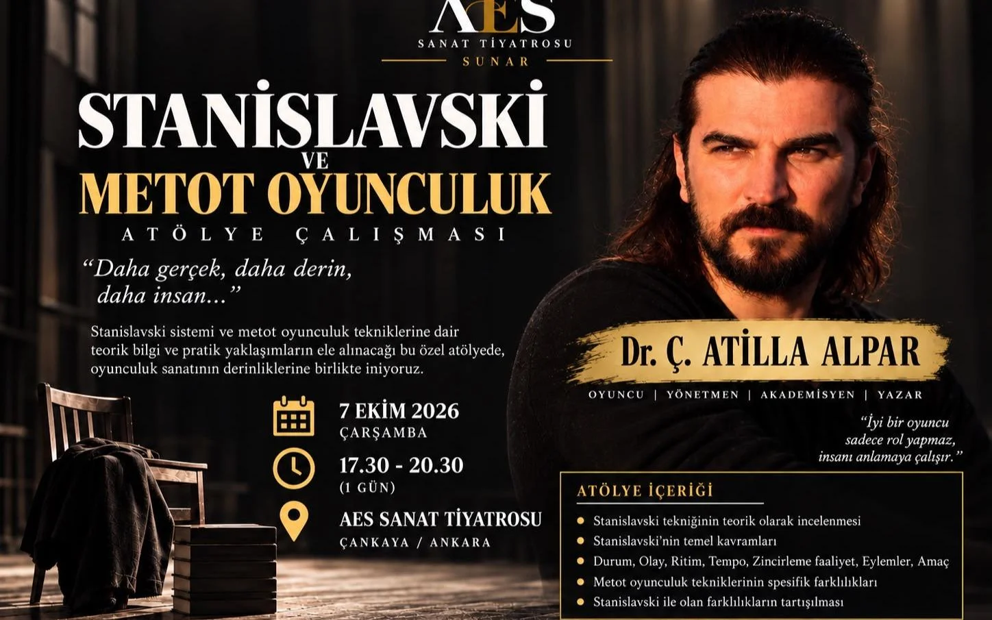 Stanislavski ve Metot Oyunculuk Atölye Çalışması